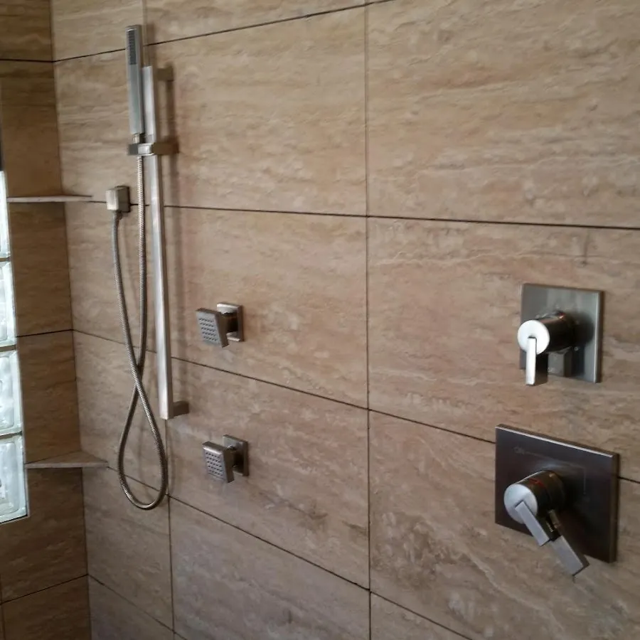 Shower fixture installation for Frozen Pipe Repair in Monitor